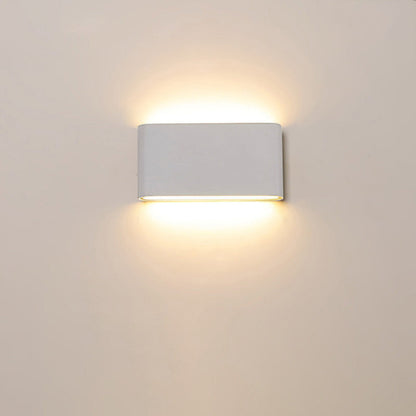 Modern Minimalist Waterproof Rectangle Aluminum LED Outdoor Wall Sconce Lamp For Outdoor Patio