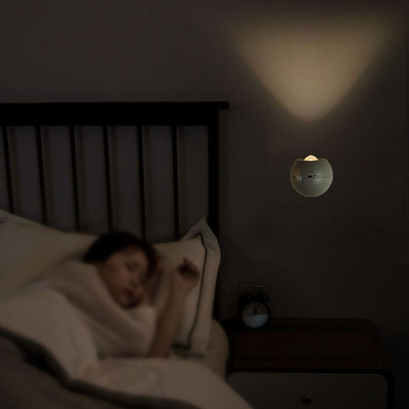Contemporary Nordic ABS Globe Ball USB Charging Magnetic LED Spotlight Wall Sconce Lamp For Bedroom