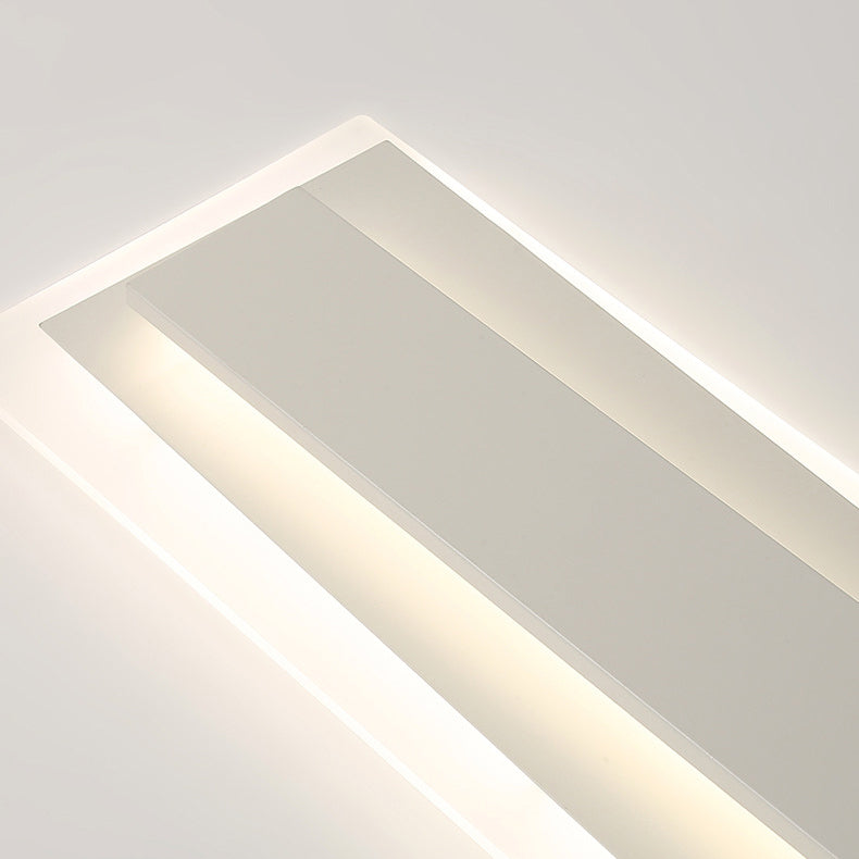 مصباح سقف LED عصري من الألومنيوم والأكريليك بتصميم خط مستقيم لغرفة النوم 