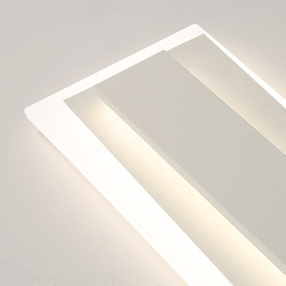 مصباح سقف LED عصري من الألومنيوم والأكريليك بتصميم خط مستقيم لغرفة النوم 