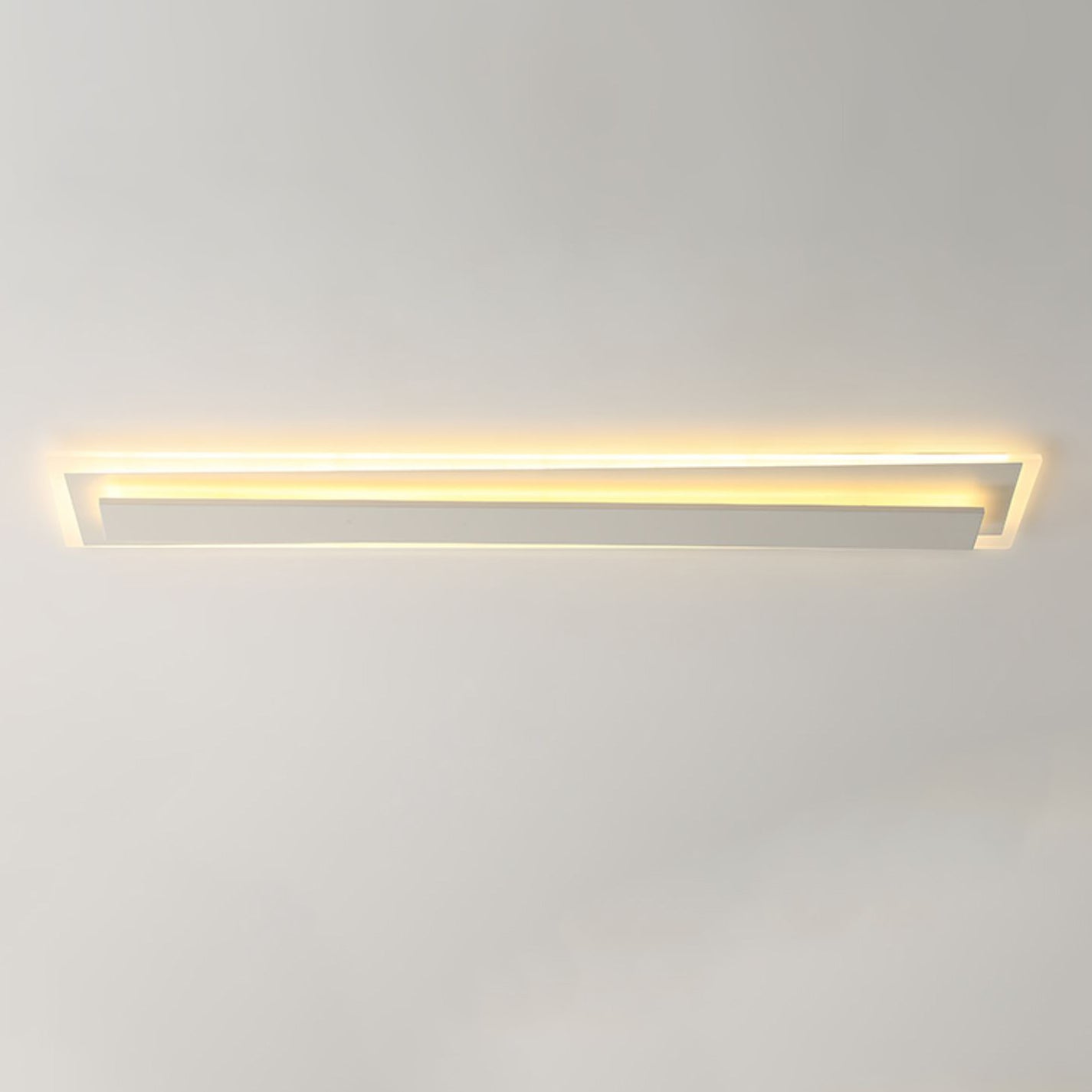 مصباح سقف LED عصري من الألومنيوم والأكريليك بتصميم خط مستقيم لغرفة النوم 
