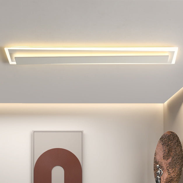 مصباح سقف LED عصري من الألومنيوم والأكريليك بتصميم خط مستقيم لغرفة النوم 