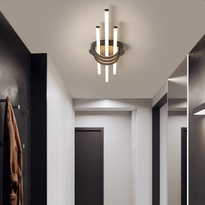 مصباح سقف LED مدمج بشريط طويل من الألومنيوم بتصميم عصري بسيط لغرفة النوم