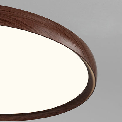 Traditional Vintage Aluminum Acrylic Round LED Pendant Light For Living Room