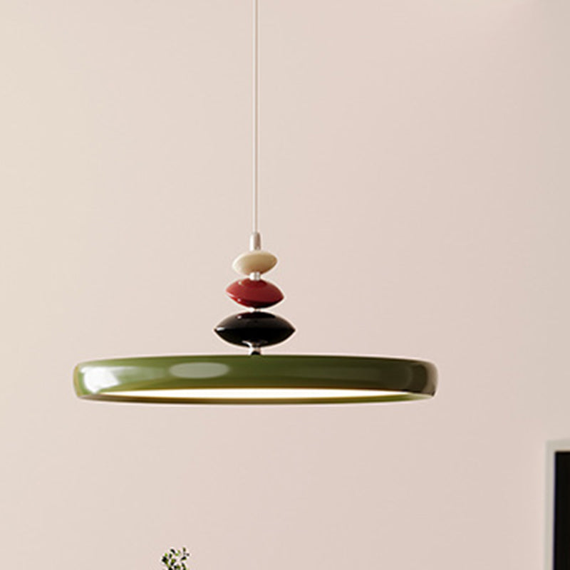 Contemporary Scandinavian Aluminum Iron Round LED Pendant Light For Living Room