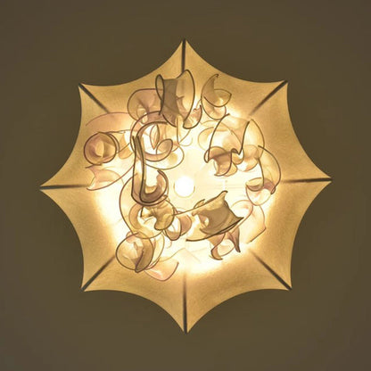 Contemporary Creative Fabric Jellyfish Flowing Ribbon 1-Light Pendant Light For Living Room