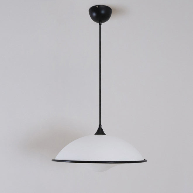 Contemporary Nordic Flying Saucer Iron Acrylic 1-Light Pendant Light For Living Room