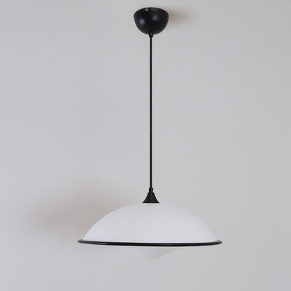 Contemporary Nordic Flying Saucer Iron Acrylic 1-Light Pendant Light For Living Room