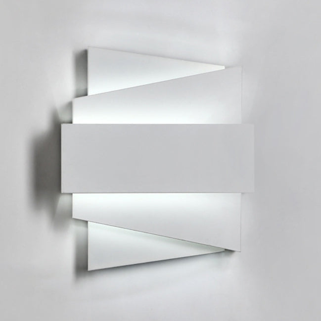 Contemporary Simplicity Iron Geometric Irregular Square LED Wall Sconce Lamp For Dining Room