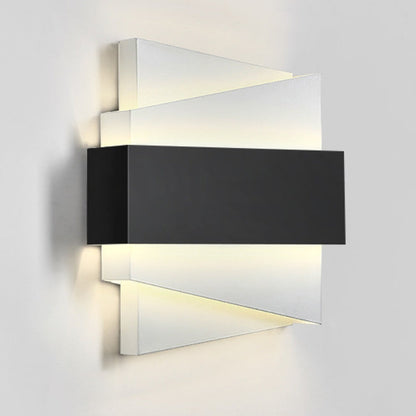 Contemporary Simplicity Iron Geometric Irregular Square LED Wall Sconce Lamp For Dining Room