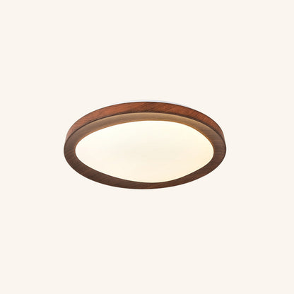 Contemporary Simplicity Iron Acrylic Round LED Flush Mount Ceiling Light For Bedroom