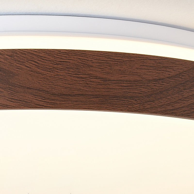 Contemporary Simplicity Iron Acrylic Round LED Flush Mount Ceiling Light For Bedroom