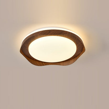 Contemporary Simplicity Iron Acrylic Round LED Flush Mount Ceiling Light For Bedroom