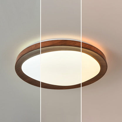 Contemporary Simplicity Iron Acrylic Round LED Flush Mount Ceiling Light For Bedroom
