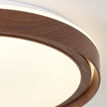 Contemporary Simplicity Iron Acrylic Round LED Flush Mount Ceiling Light For Bedroom