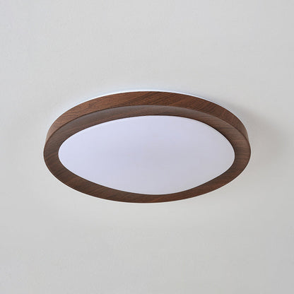 Contemporary Simplicity Iron Acrylic Round LED Flush Mount Ceiling Light For Bedroom