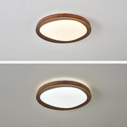 Contemporary Simplicity Iron Acrylic Round LED Flush Mount Ceiling Light For Bedroom