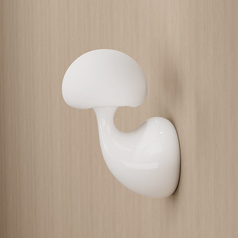 Contemporary Creative Ceramic Mushroom 1-Light Wall Sconce Lamp For Dining Room