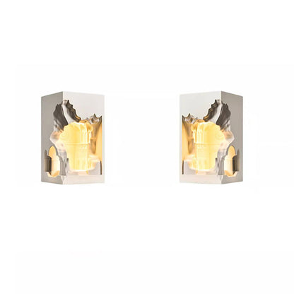 Contemporary Creative Plaster Castle Palace 1-Light Embedded Wall Sconce Lamp For Living Room