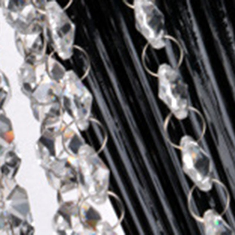 Traditional French Hardware Frame Crystal Glass Candelabra 12-Light Chandelier For Living Room