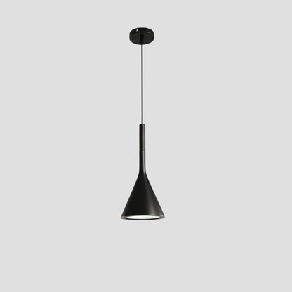 Contemporary Nordic Hardware Resin Conical Shade 1-Light Pendant Light For Living Room