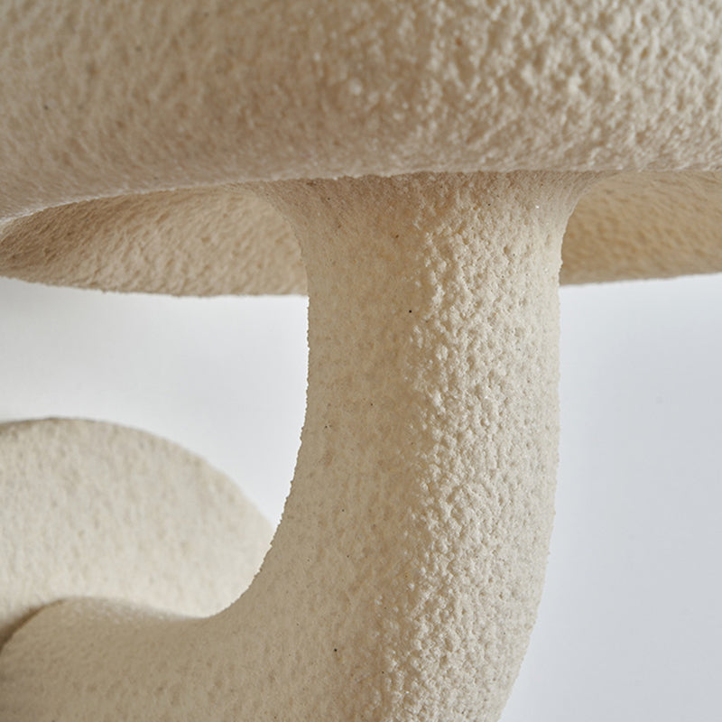 Contemporary Creative Resin Mushroom Shade Hardware 1-Light Wall Sconce Lamp For Living Room