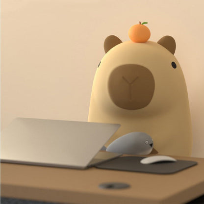 Contemporary Simplicity Cartoon Guinea Pig Silicone ABS LED Night Light Table Lamp For Bedroom