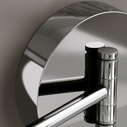 Contemporary Nordic Acrylic Glass Round Shade Displaceable Rocker Arm LED Wall Sconce Lamp For Bedroom
