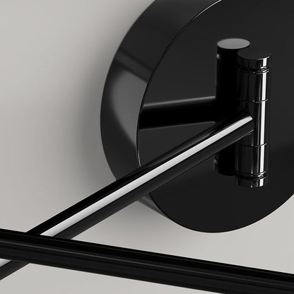 Contemporary Nordic Acrylic Glass Round Shade Displaceable Rocker Arm LED Wall Sconce Lamp For Bedroom