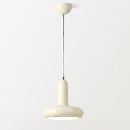 Contemporary Nordic Iron Geometric Disc 1-Light Pendant Light For Living Room