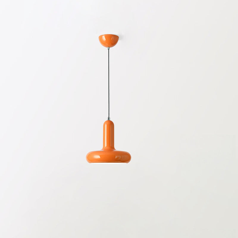 Contemporary Nordic Iron Geometric Disc 1-Light Pendant Light For Living Room
