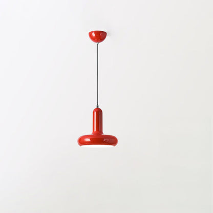 Contemporary Nordic Iron Geometric Disc 1-Light Pendant Light For Living Room