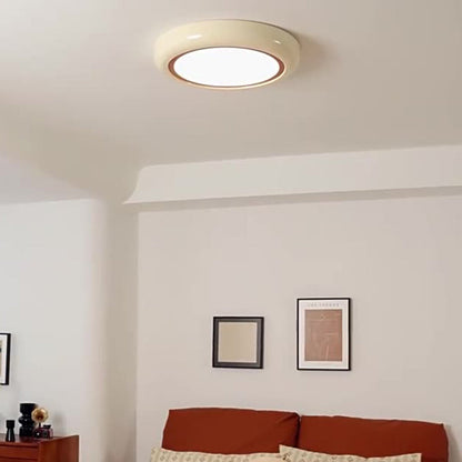 مصباح سقف LED دائري هندسي من الأكريليك بتصميم عصري بسيط لغرفة النوم