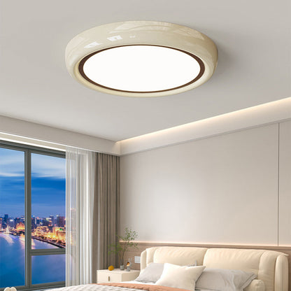 مصباح سقف LED دائري هندسي من الأكريليك بتصميم عصري بسيط لغرفة النوم