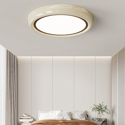 مصباح سقف LED دائري هندسي من الأكريليك بتصميم عصري بسيط لغرفة النوم