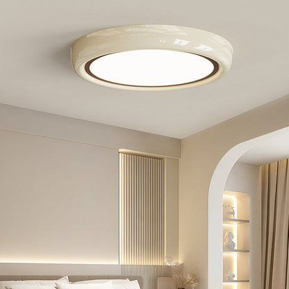 مصباح سقف LED دائري هندسي من الأكريليك بتصميم عصري بسيط لغرفة النوم