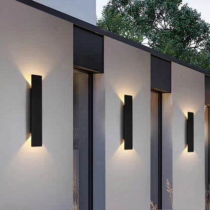 Modern Minimalist Long Strip Aluminum Acrylic LED Waterproof Wall Sconce Lamp For Outdoor Patio