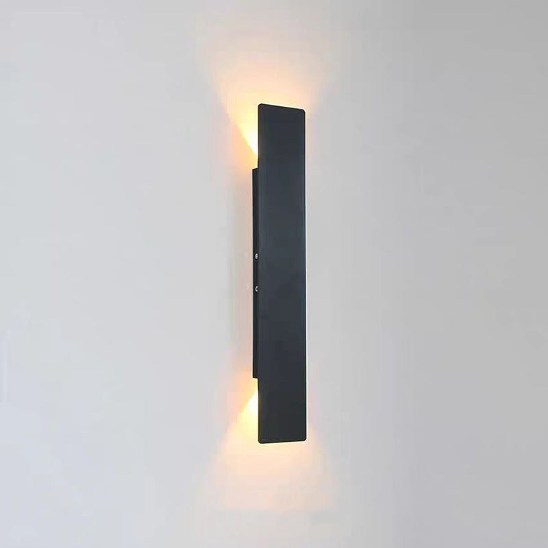 Modern Minimalist Long Strip Aluminum Acrylic LED Waterproof Wall Sconce Lamp For Outdoor Patio