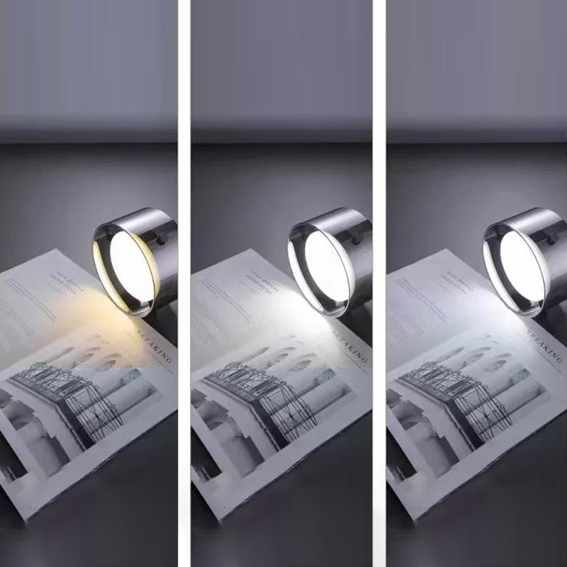Contemporary Scandinavian Cylinder Glass Iron LED Pendant Light For Living Room