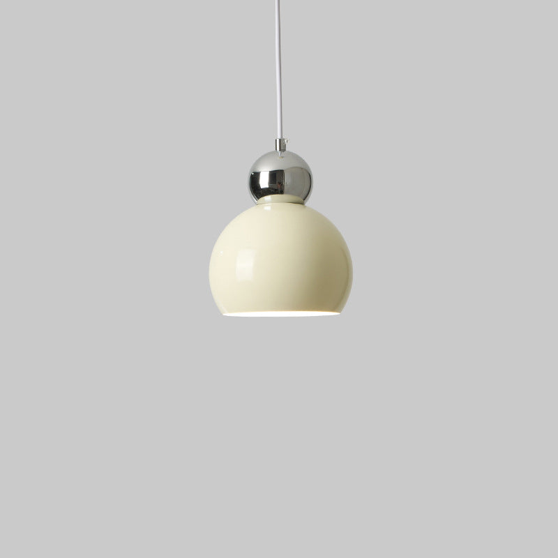 Traditional French Iron Geometric Sphere Shade 1-Light Pendant Light For Bedroom