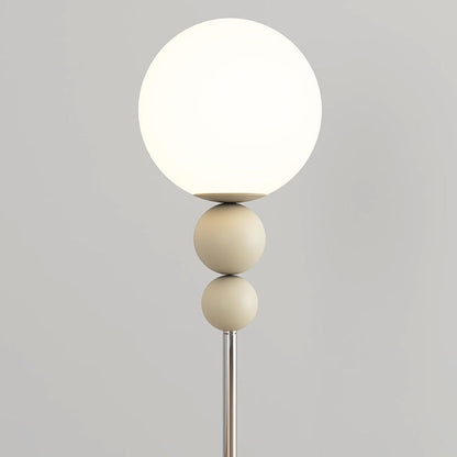 Contemporary Nordic Iron PE Round Ball Shade 1-Light Table Lamp For Bedroom
