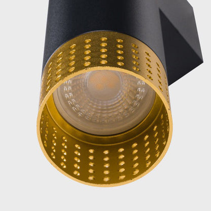 Modern Minimalist Aluminum Cylinder LED Up And Down Illuminated Wall Sconce Lamp For Living Room