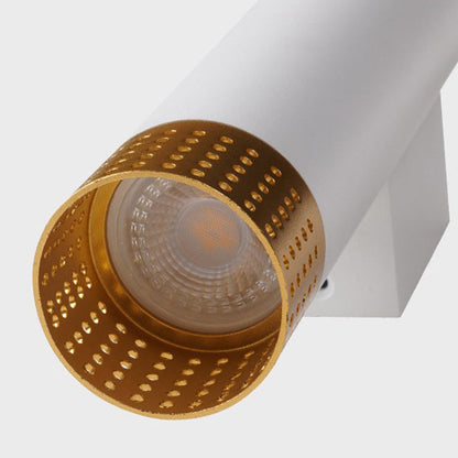Modern Minimalist Aluminum Cylinder LED Up And Down Illuminated Wall Sconce Lamp For Living Room