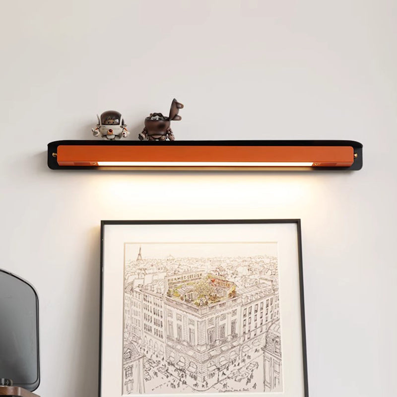 مصباح حائط LED بتصميم عصري بسيط من الأكريليك بخط مستقيم لغرفة النوم 