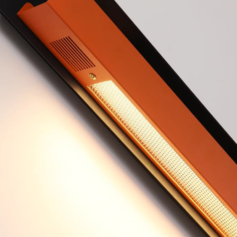 مصباح حائط LED بتصميم عصري بسيط من الأكريليك بخط مستقيم لغرفة النوم 