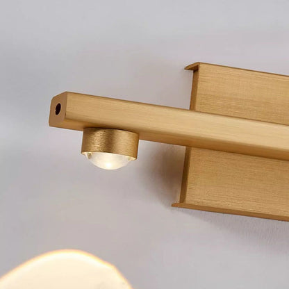 Modern Minimalist Aluminum Linear LED Up And Down Illuminated Wall Sconce Lamp For Bedroom
