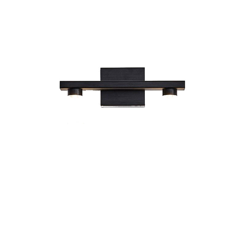 Modern Minimalist Aluminum Linear LED Up And Down Illuminated Wall Sconce Lamp For Bedroom