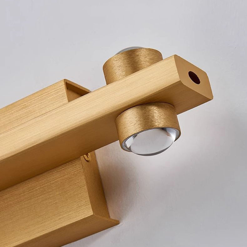 Modern Minimalist Aluminum Linear LED Up And Down Illuminated Wall Sconce Lamp For Bedroom