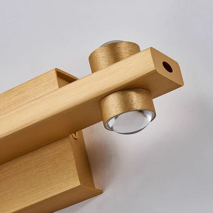 Modern Minimalist Aluminum Linear LED Up And Down Illuminated Wall Sconce Lamp For Bedroom