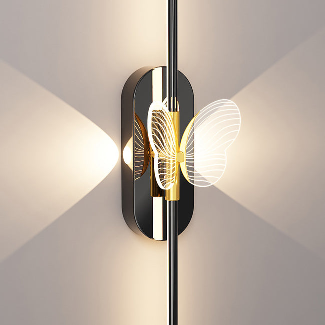 مصباح حائط LED بتصميم عصري بسيط من الحديد والألومنيوم بخط مستقيم لغرفة النوم 